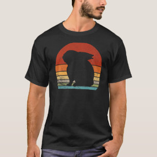 T-shirt Rabbit Vintage de lapin rétro Silhouette ferme ani