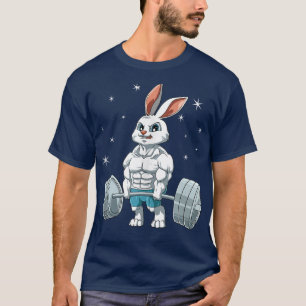 T-shirt Rabbit Weightlifting Fitness Gym For A Bunny Lover