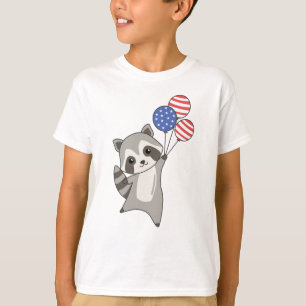T-shirt Raccoon Flies