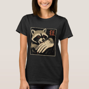T-shirt Raccoon J'Aimerais Remercier Mon Doigt Moyen Pour 