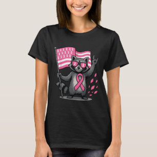 T-shirt Raccoon Nk Ribbon Breast Cancer Sensibilisation Mo
