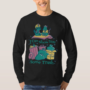 T-shirt Raccoon Rat Funny Flying Carpet Trash Garbage