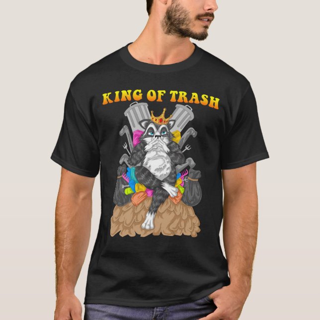 T-shirt Raccoon roi des ordures (Devant)