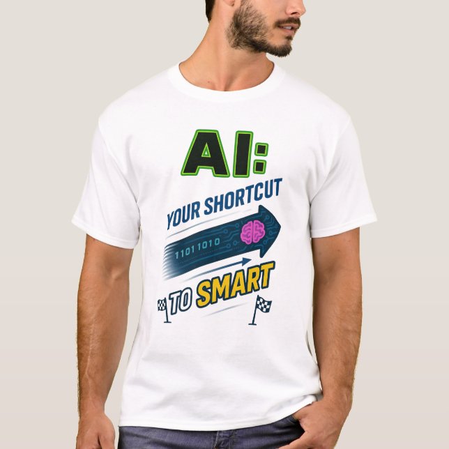 T-shirt Raccourci AI vers une intelligence artificielle am (Devant)