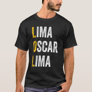 T-shirt Raccourcis Conversation d'ordinateur Lima Oscar Li