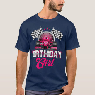 T-shirt Race Birthday Girl Racing Driver Bday Pit Crew