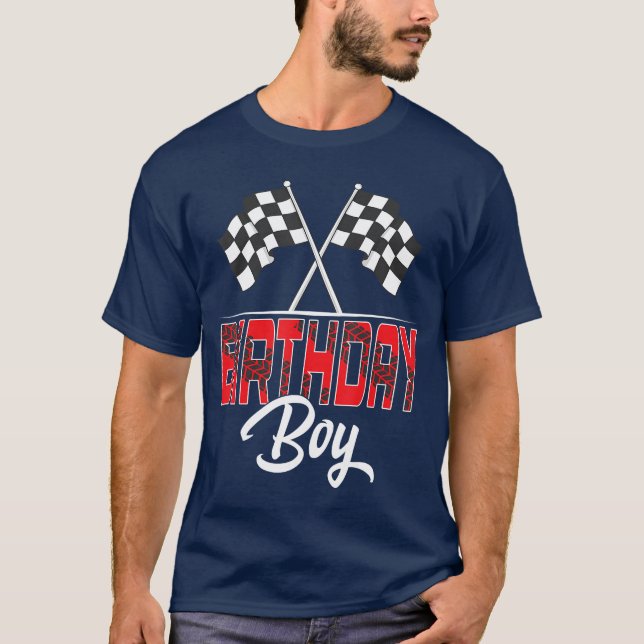 T-shirt Race Birthday Party Racing Family Birthday Boy Pit (Devant)