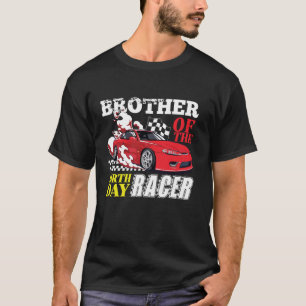 T-shirt Race Car Party Frère De L'Anniversaire Racer Racin