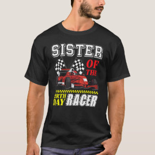 T-shirt Race Car Party Soeur Du Racer Anniversaire