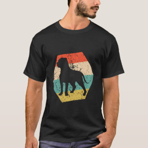 T-shirt Race de chien Mastiff anglais Hexagone en détresse