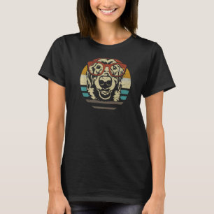 T-shirt Race de chien retriever doré rétro vintage 70s sil