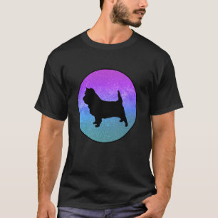 T-shirt Race de chien Terrier Cairn Chien Silhouette Espac