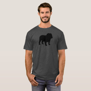 T-shirt Race fraîche anglaise de chien de la silhouette