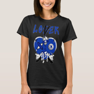 T-shirt Racer Blue 5 s pour correspondre Loser Lover Coeur