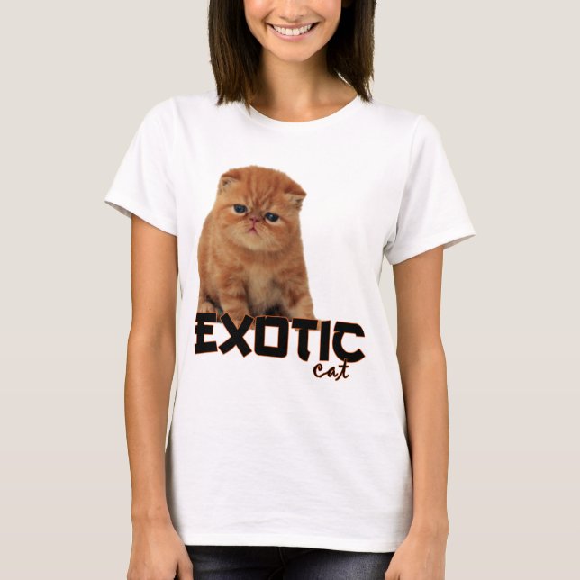 T-shirt races exotiques de chat (Devant)