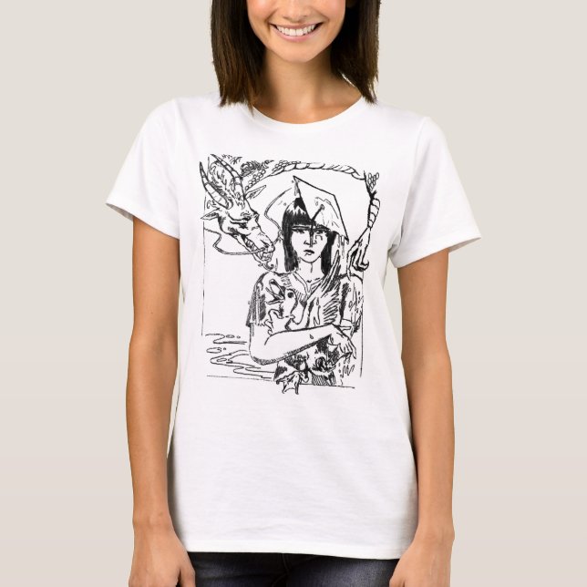 T-shirt Rachel, chanceuse, et l'oie (Devant)