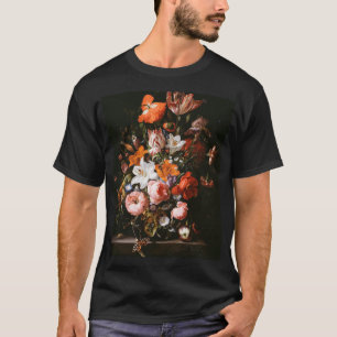 T-shirt Rachel Ruysch - fleurs dans un vase en verre