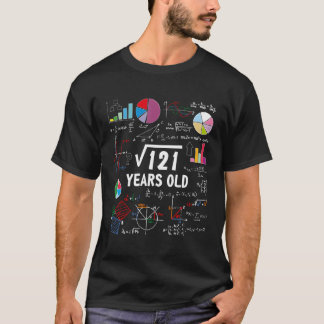 T-shirt Racine carré De 121 11E Anniversaire Cadeaux De 11