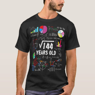 T-shirt Racine carré De 144 12e Anniversaire 12 Anniversai