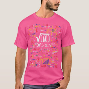 T-shirt Racine carré De 1600 40e Anniversaire Cadeau