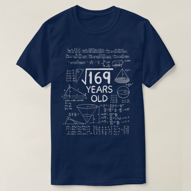 T-shirt Racine carré de 169 13 ans 13e anniversaire Cadeau (Design devant)