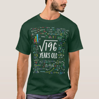 T-shirt Racine carré De 196 14e Anniversaire Cadeaux De 14