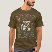 Racine carré De 256 16e Anniversaire 16 Ans Math