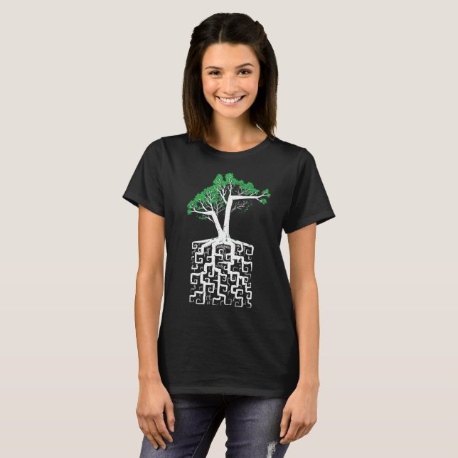 T-shirt Racine carrée (Devant entier)