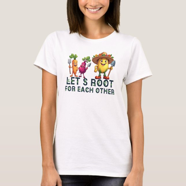 T-shirt Racine pour l'autre, Jardinage (Devant)