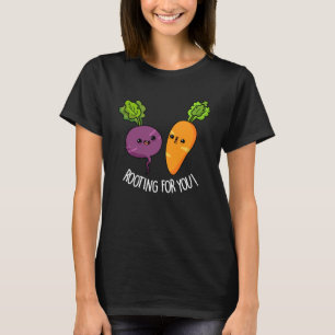 T-shirt Racine pour vous amusant Veggie Pun Dark BG