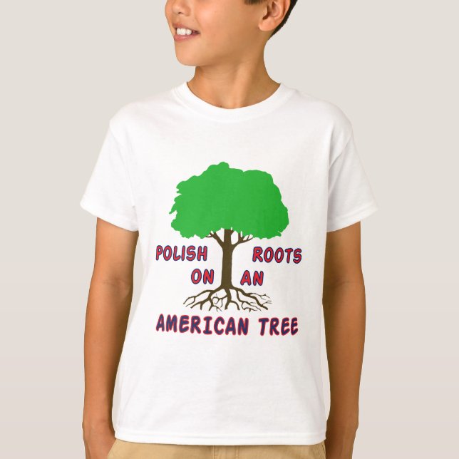 T-shirt Racines américaines polonaises (Devant)