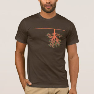 T-shirt Racines (brun)