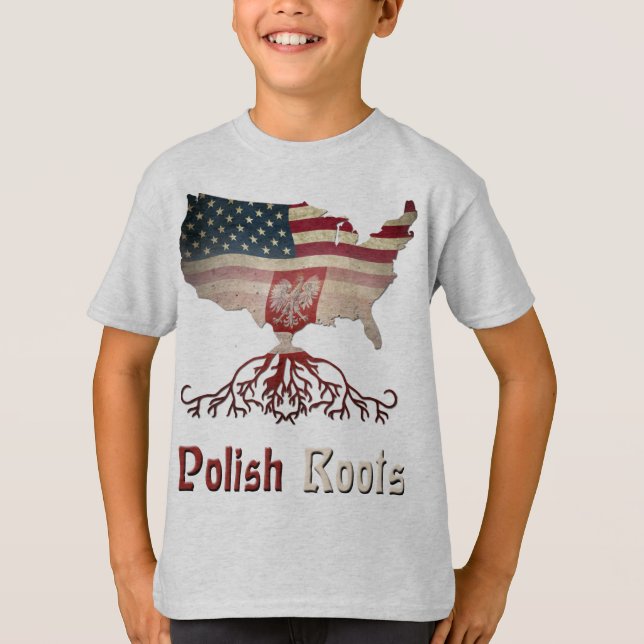 T-shirt Racines de l'Ancêtre polonaise (Devant)
