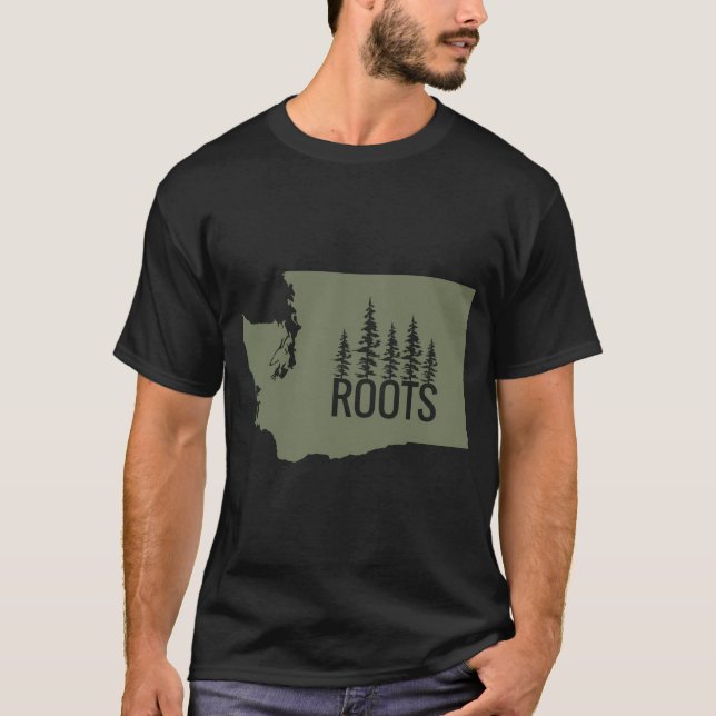 T-shirt Racines de l'État de Washington (Devant)
