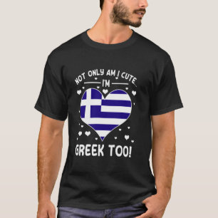 T-shirt Racines grecques mignonnes Citation Filles grecque