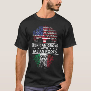 T-shirt Racines italiennes américaines cultivées Italie