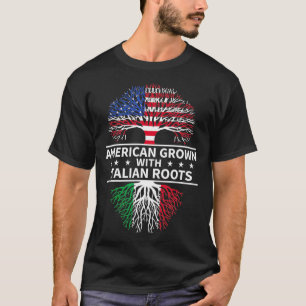 T-shirt Racines italiennes américaines cultivées Italie