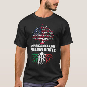 T-shirt Racines italiennes américaines cultivées USA Itali