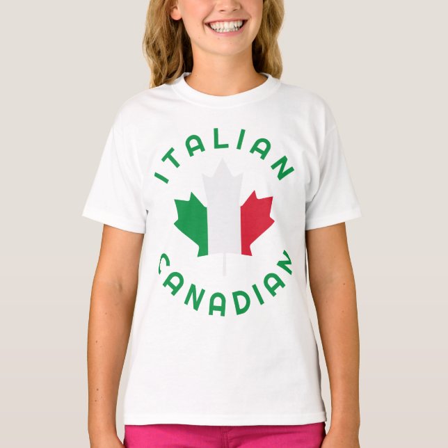 T-shirt Racines italiennes canadiennes (Devant)