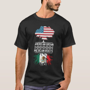 T-shirt Racines Mexicaines Américaines Cultivées Cinco De