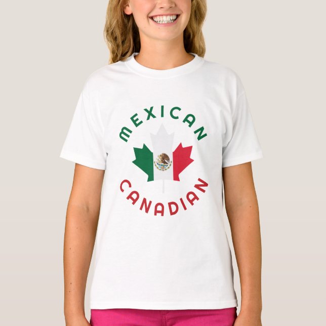T-shirt Racines mexicaines canadiennes (Devant)