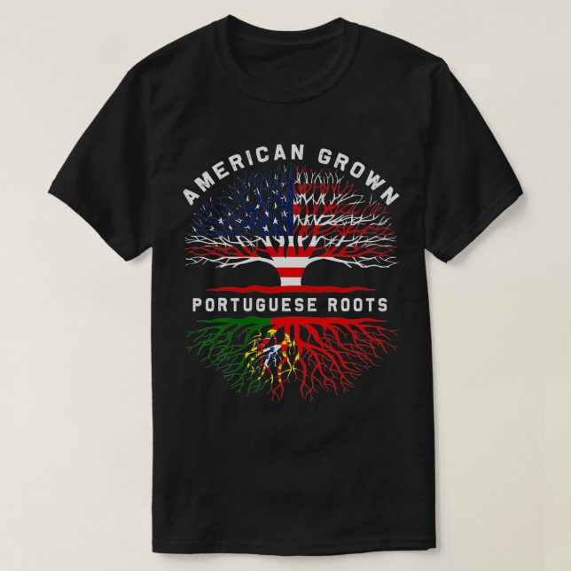 T-shirt Racines portugaises Arbres de famille des Arbres d (Design devant)