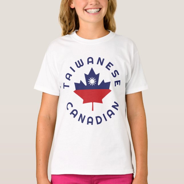 T-shirt Racines Taïwanaises canadiennes (Devant)