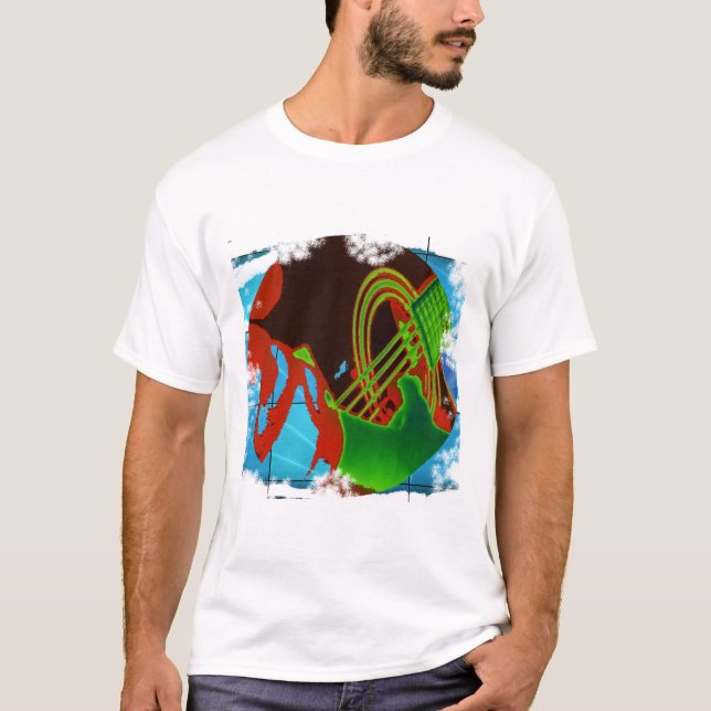 T-shirt raclement au néon (Devant)