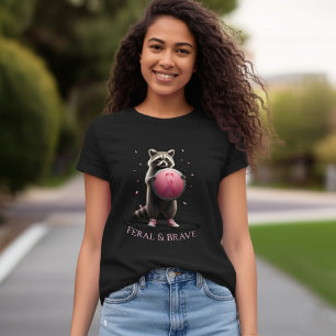 T-shirt Racon conscient du cancer du sein Féral & Brave