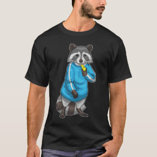 T-shirt Racoon Enseignant Sifflet Éducation physique