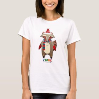 T-shirt Racoon tout habillé pour Noël
