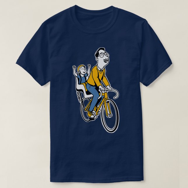 T-shirt Rad Papa Bicycle Club Vieux Cool (Design devant)