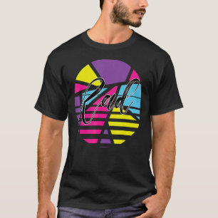 T-shirt Rad Psychedelic Design I Love Les années 80