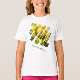 T-shirt Radiant PerSUNality Tournesol Aquarelle